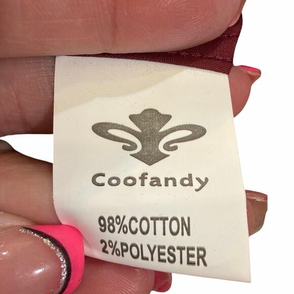 Coofandy Men’s 3XL NWT Windowpane Long Sleeve Button Down Cotton Dress Shirt - Picture 6 of 12